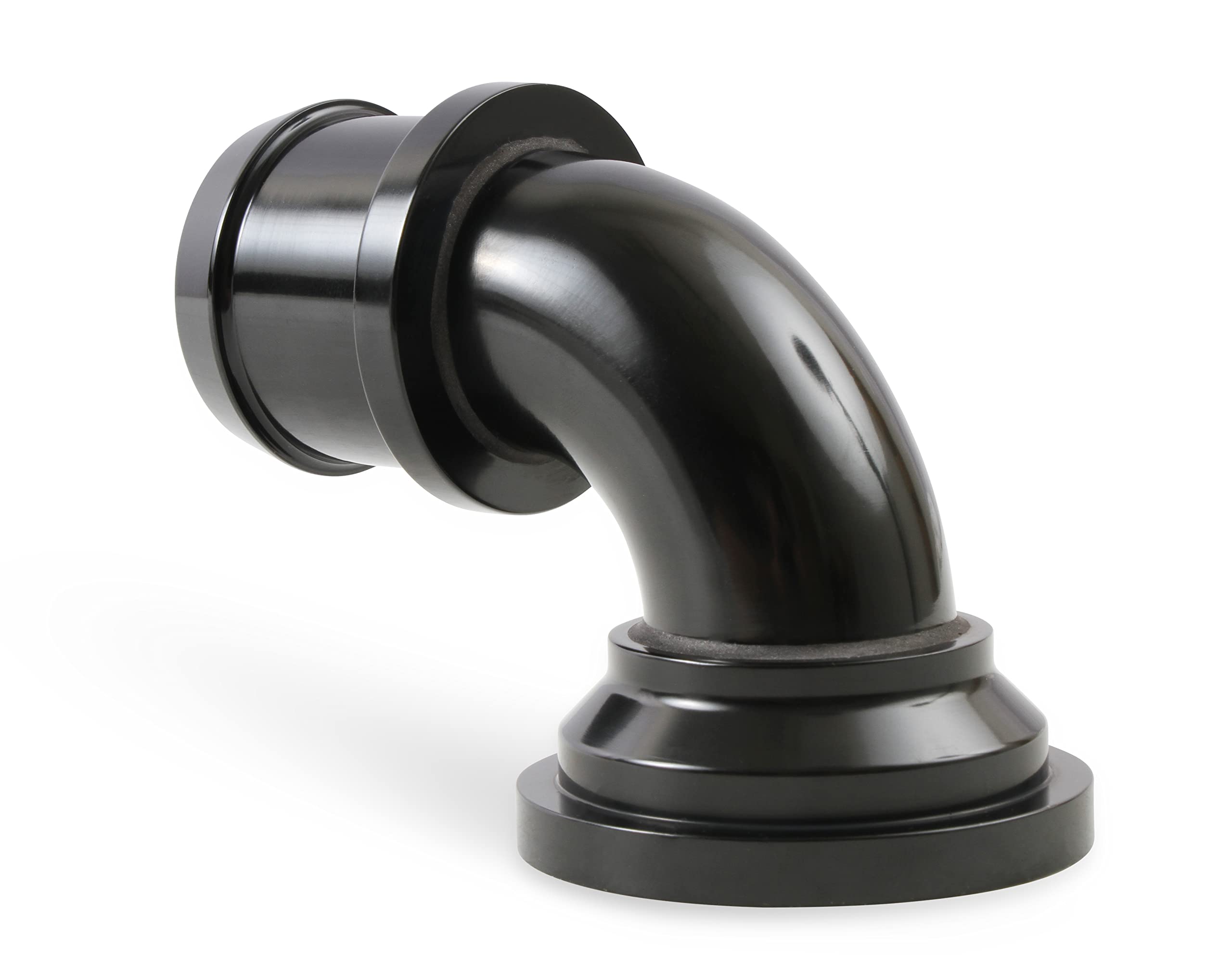 90 Degree Angle Holley 97-341 Water Neck Swivel Black