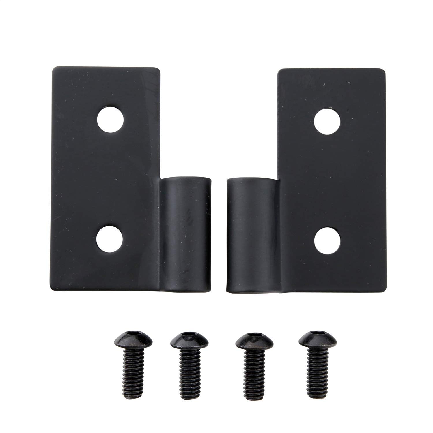 Lower Smittybilt Door Hinge Brackets-Gloss Black 7607