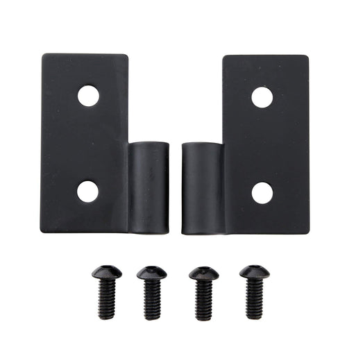 Lower Smittybilt Door Hinge Brackets-Gloss Black 7607
