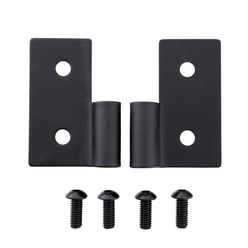 Lower Smittybilt Door Hinge Brackets-Gloss Black 7607