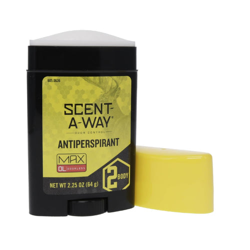 Scent-A-Way MAX Hunters Specialties Odorless Antiperspirant for Trappers, Anglers, and Campers, 2.25 Oz