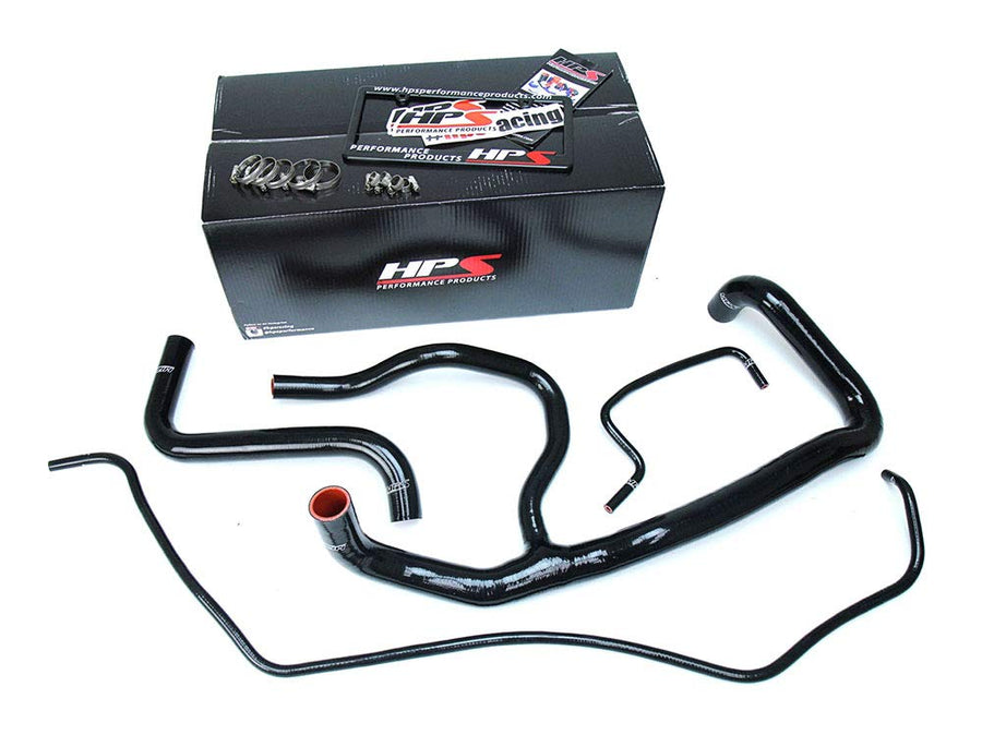 Black HPS Performance 57-1594R-BLK Silicone Radiator Hose Kit Coolant, 1 Pack