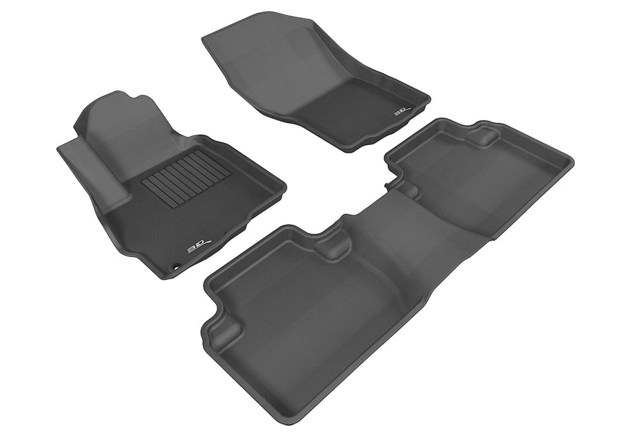 Kagu Floor Mat (Black) 3D MAXpider Custom Fit Compatible with Mitsubishi Outlander 2011-2020 - Full Set