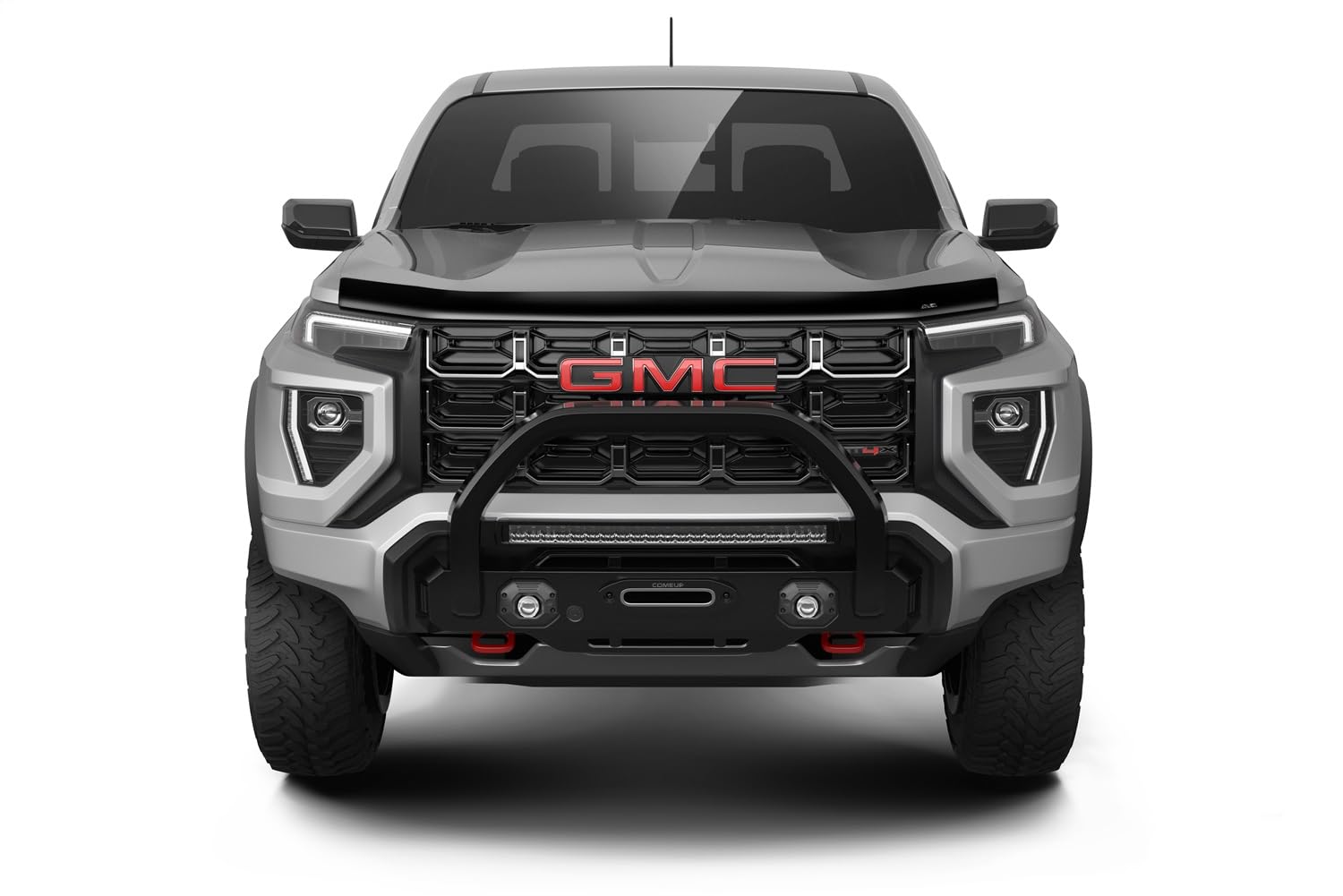Aeroskin Hood Protector Auto Ventshade [AVS] | Fits 2023-2025 GMC Canyon | Low Profile Deflector/Bug Shield - 1 pc., Smoke | 322214