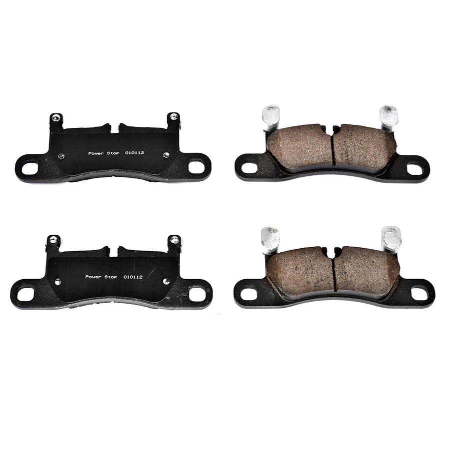 Power Stop Brake Kit Rear For Porsche Cayenne 2011-18 | Volkswagen Touareg 2011-17 - Ceramic Brake Pads With Installation Hardware, 17-1453