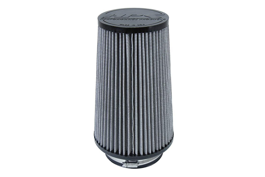 4" ID HPS Performance Air Filter, 9" Element Length, 10.75" Overall Length, Gray (HPS-4301)