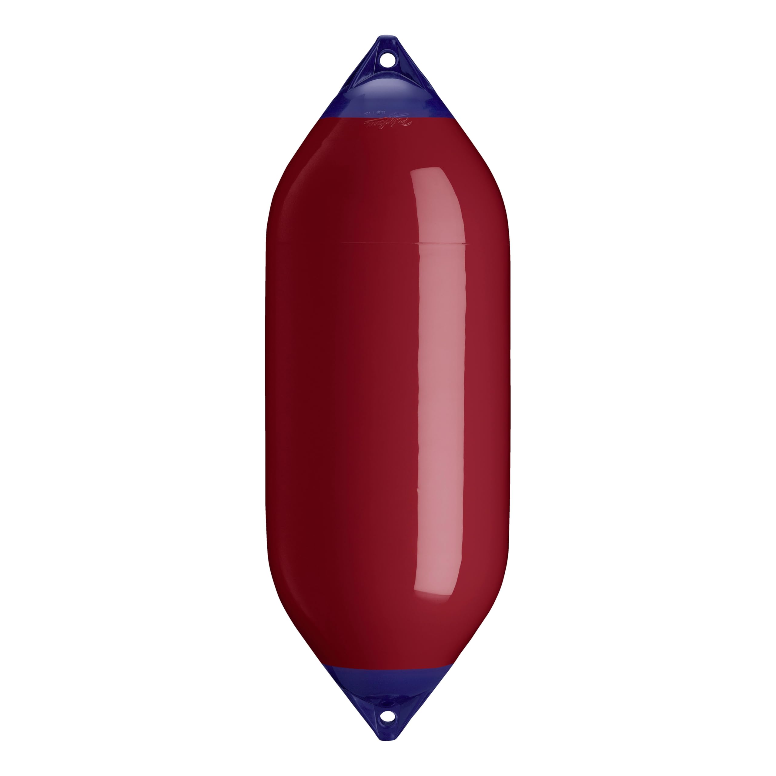 Polyform F-10 Boat Fender F-Series Standard Blue Ropehold - Burgundy