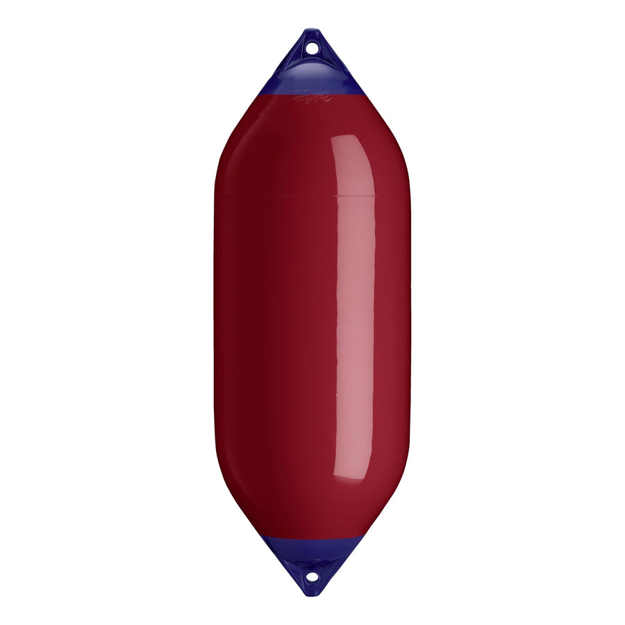 Polyform F-10 Boat Fender F-Series Standard Blue Ropehold - Burgundy