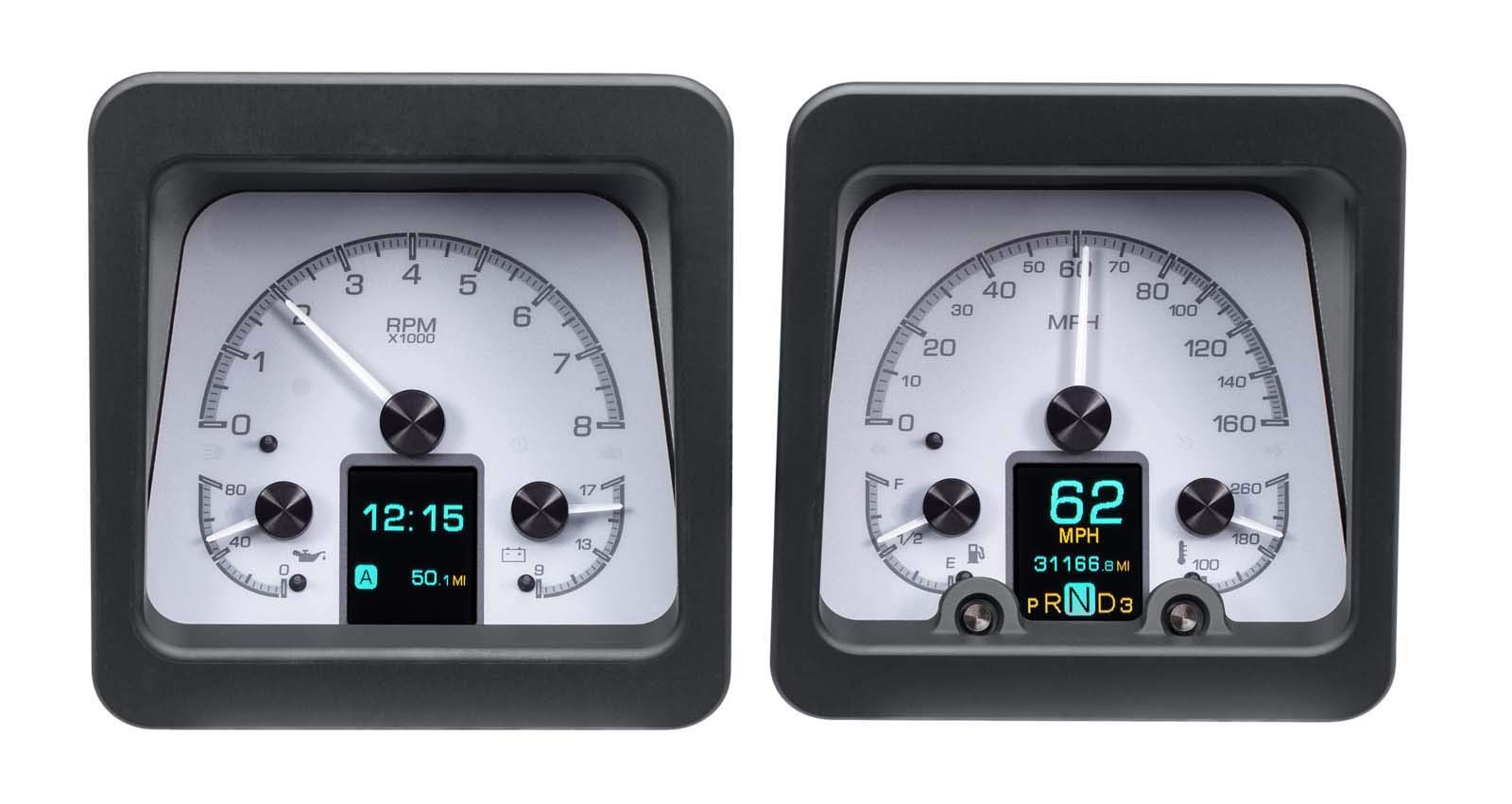 Dakota Digital Customizable Gauge System Kit 69 Chevy Camaro Silver Alloy HDX-69C-CAM-S