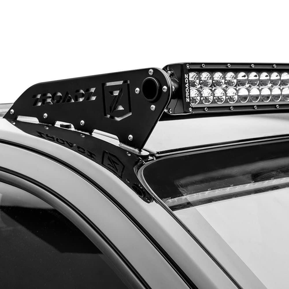 ZROADZ LED Bar Kit Front Roof Mounted - Compatible w/ 2007-2013 Chevrolet Silverado 1500 Complete Kit with Mounting Brackets, 50 Inch Curved Zroadz Led light bar & Wiring Harness- PN #Z332051-KIT-C