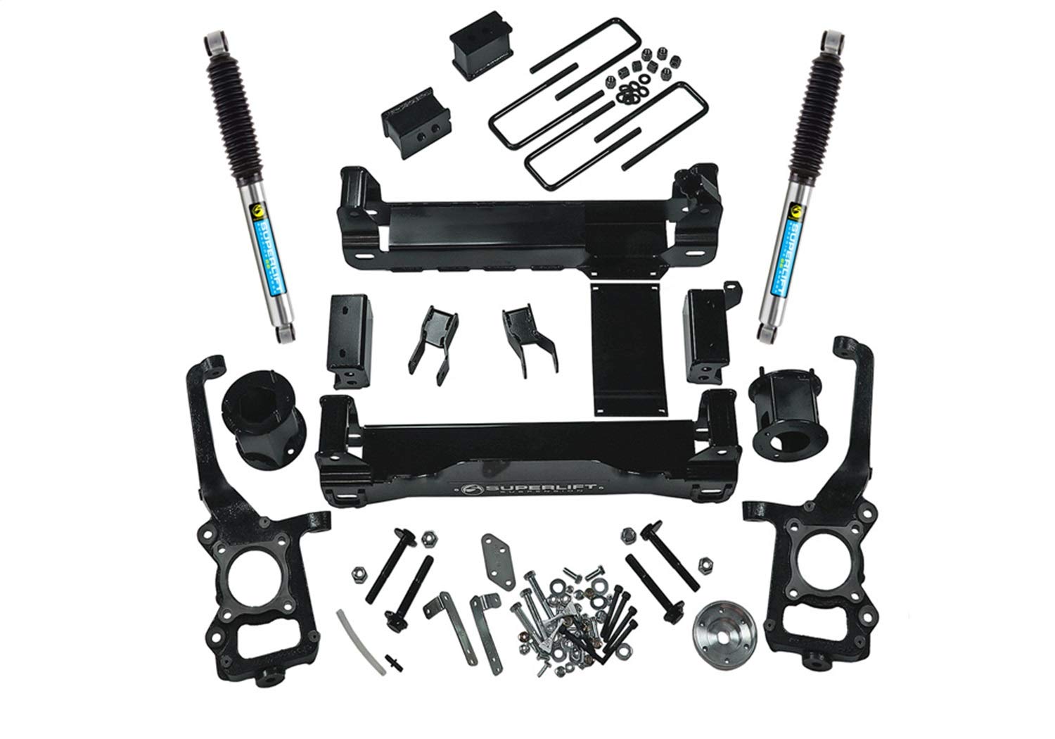 SUPERLIFT SUSPENSION RealTruck 4.5" Lift Kit for Ford F-150 | Complete Lift Kit with Rear Bilstein 5100 Series Shocks | K126B | Fits 2015-2020 Ford F-150 4WD
