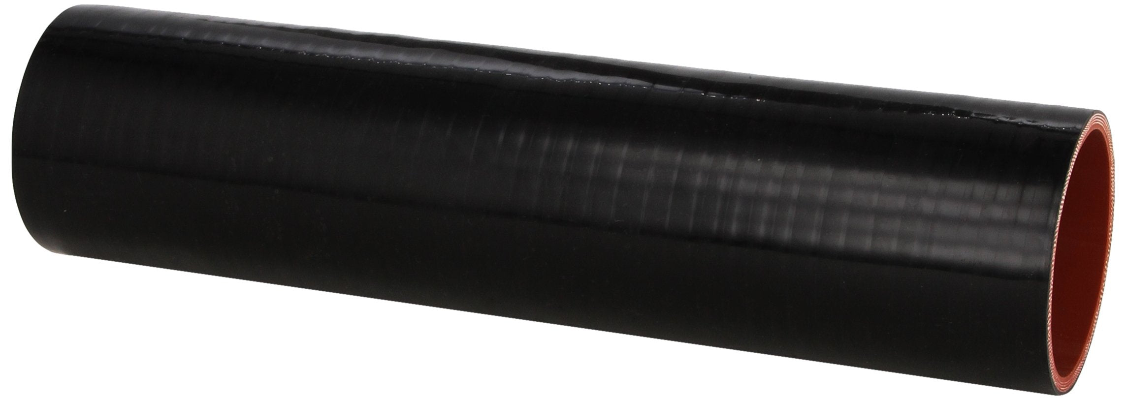 HPS HTST-268-BLK High Temperature Silicone 4-ply Reinforced Tube Coupler Hose, 60 PSI Maximum Pressure, 12" Length, 2-2/3" ID, Black