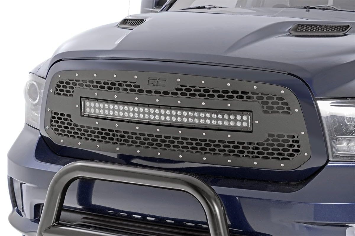 30" Rough Country Curved Dual Row LED Light Bar - 180W, 14,400 Lumens, Combo Spot/Flood Beam, Off-Road Lighting for Jeeps, Truck & UTV