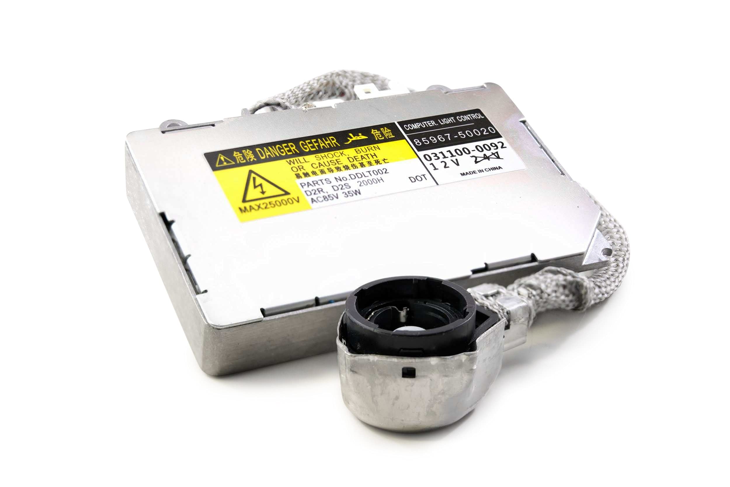 Denso OE Replacement DDLT002 Ballast, Replaces Toyota, Lexus, Lincoln OEM Part Number, 85967-50020, 031100-0170, Direct Plug and Play Replacement for Factory HID (1x BL205)