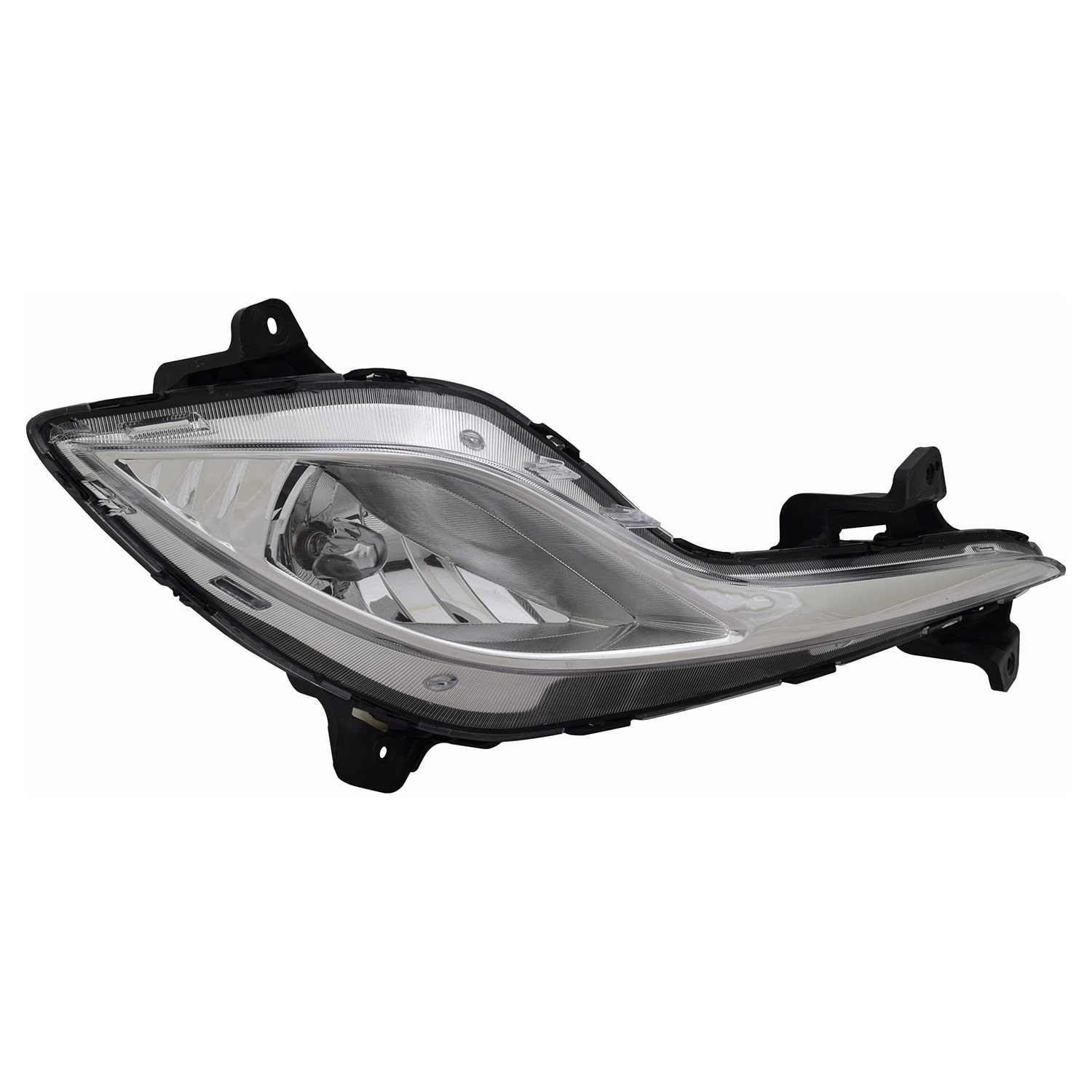 Right TYC Fog Light Assembly Compatible with 2011-2015 Hyundai Santa Fe