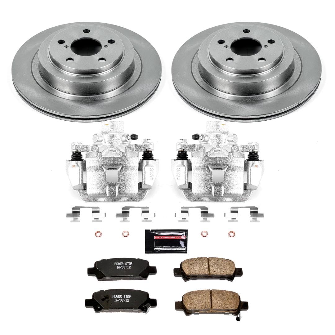 Power Stop KCOE219 Brake Kit Stock Replacement with OE Calipers- Rear For Subaru Legacy 2005-2009 [Model Specific]