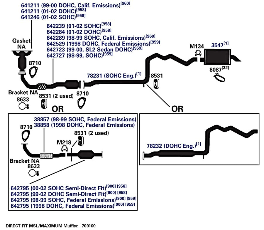 700160 AP Exhaust Products Muffler Exhaust