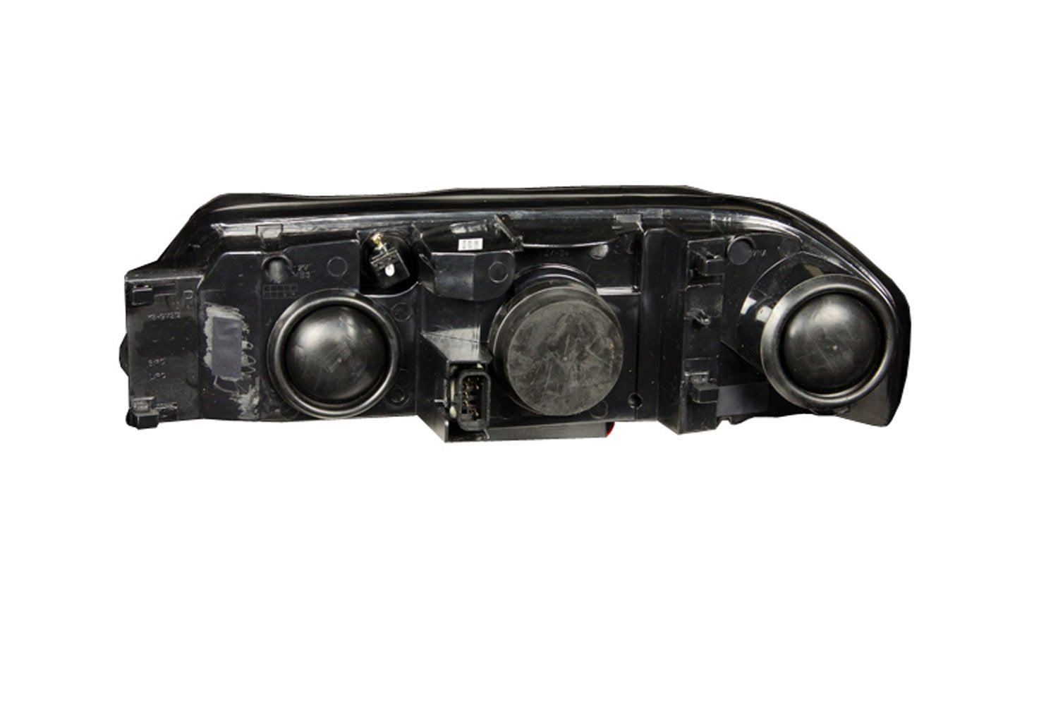Black Clear/Amber AnzoUSA 121289 Projector Halo Headlight for Chevrolet Impala - (Sold in Pairs)