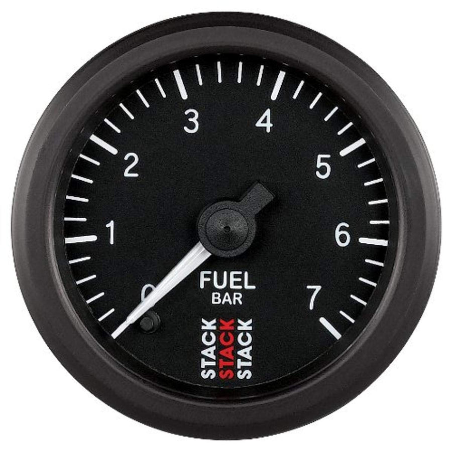 Stack ST3305 52mm Black M10 Male 0-7 Bar Professional Stepper Motor Fuel Pressure Gauge