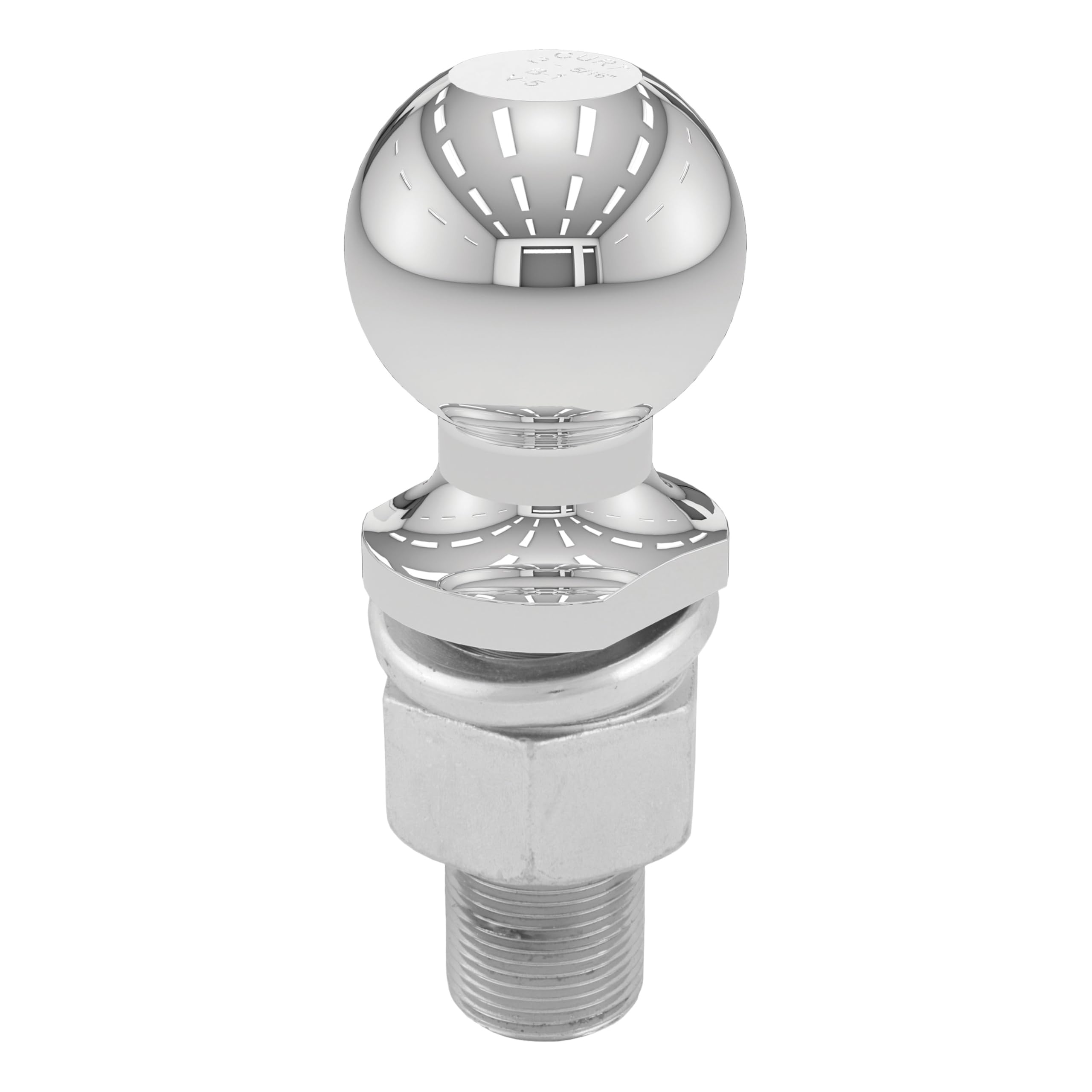CURT 40176 Trailer Hitch Ball Chrome, 6,000 lbs, 2-5/16-Inch Diameter, 1-1/4 x 3-Inch Shank