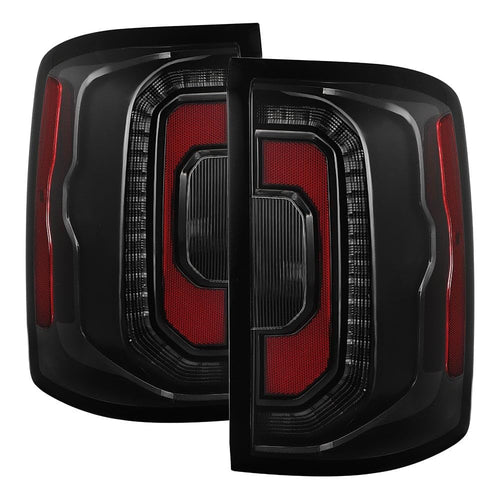 (xTune) GMC Sierra 1500 OE+ 14-18 (Fit Halogen Upgrade to Denali Style) LED Tail Light - Black