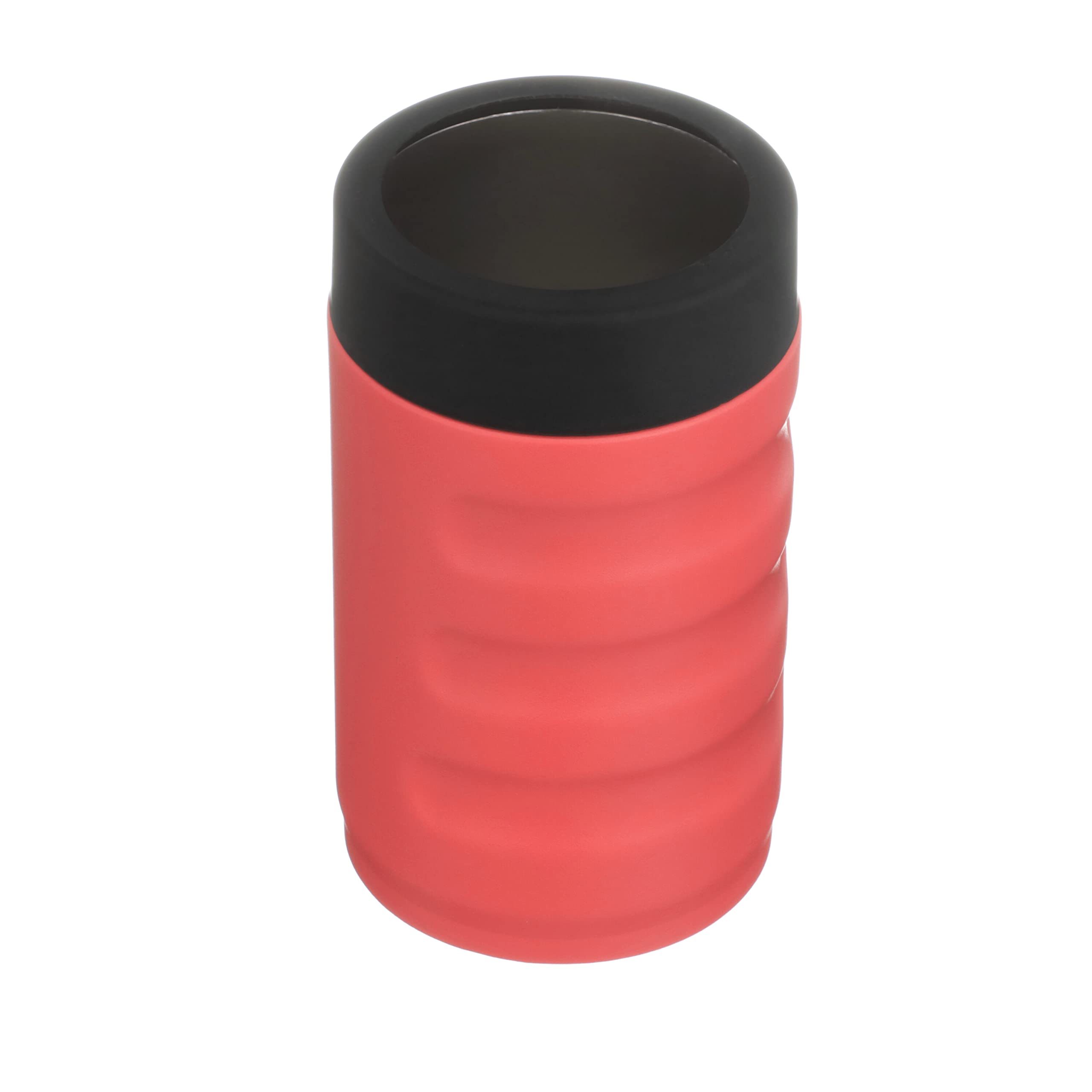 12 oz Grizzly Grip Can | Stainless Steel Vacuum Insulated Can Cooler | For 12 oz Regular Beer and Soda Cans Reusable Durable | Coral