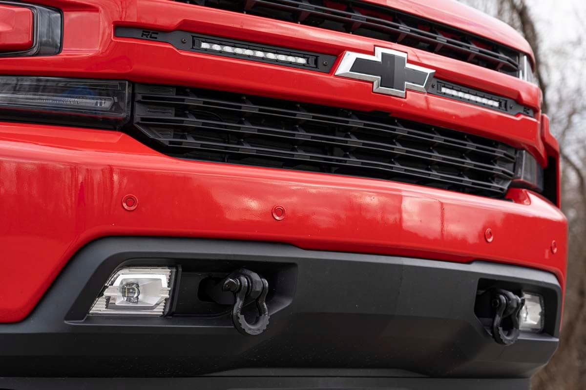 Rough Country Shackle Mount Kit Tow Hook for 19-22 Chevy Silverado 1500 - RS155
