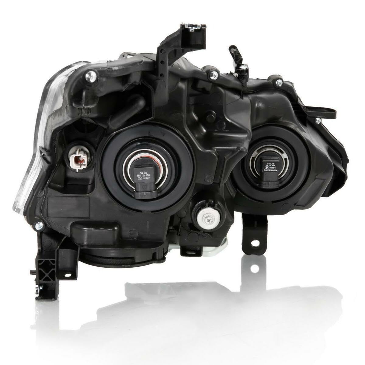 2013-2015 Nissan Altima ANZO Projector Headlight Black Amber