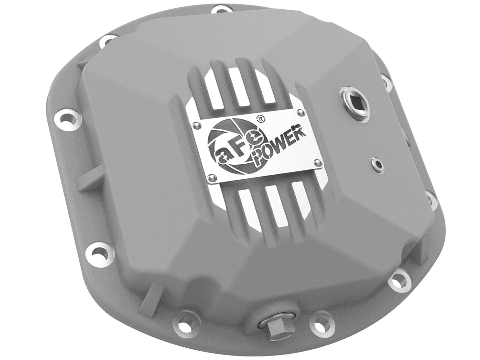 aFe POWER Front Differential Cover Street Series Raw w/Machined Fins - #46-71130A - Jeep Wrangler (TJ/JK) 97-18