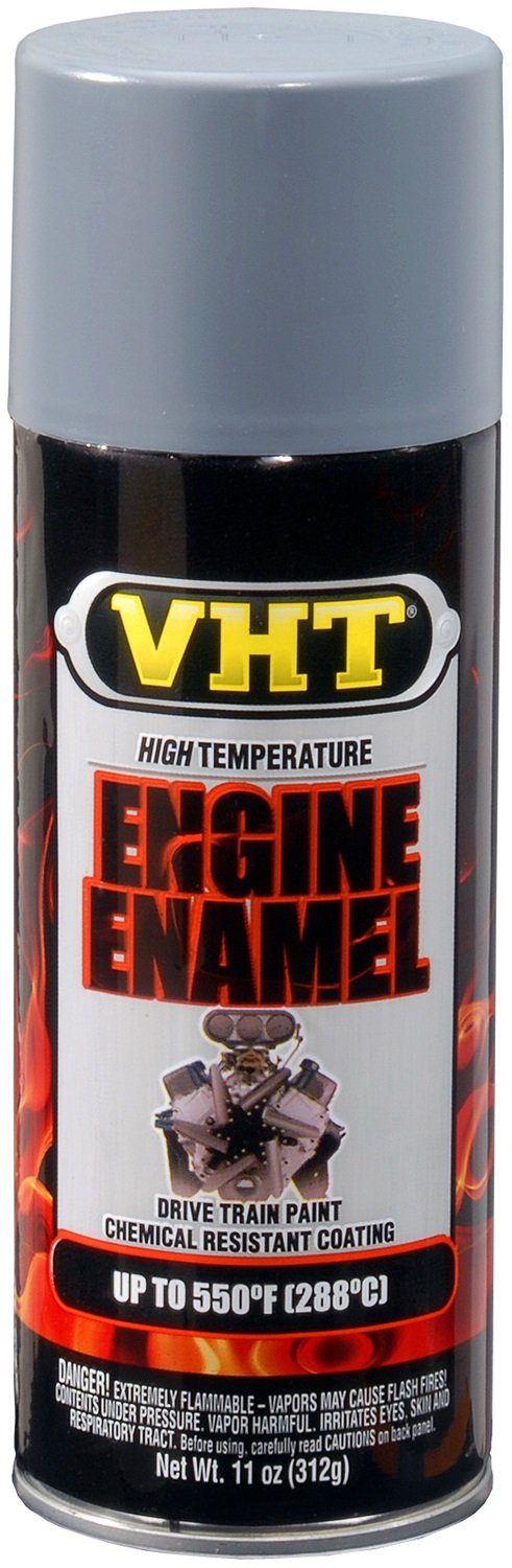 550° VHT SP148 Engine Enamel High Heat Spray Paint Primer – Light Gray, Gloss – 11 oz. Aerosol Can