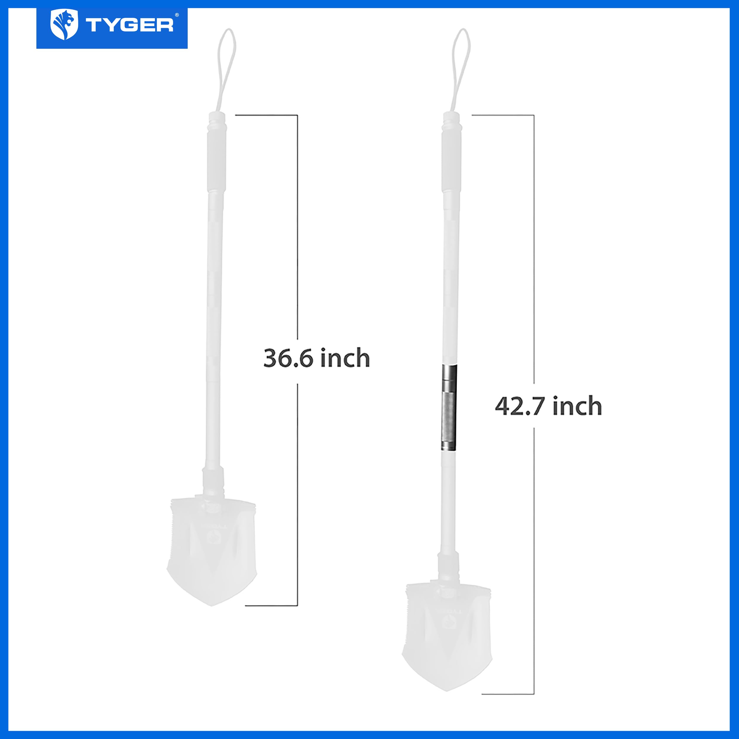 Multifunctional Outdoor Shovel Tyger Auto TG-SV8U3217EH Extention Handle