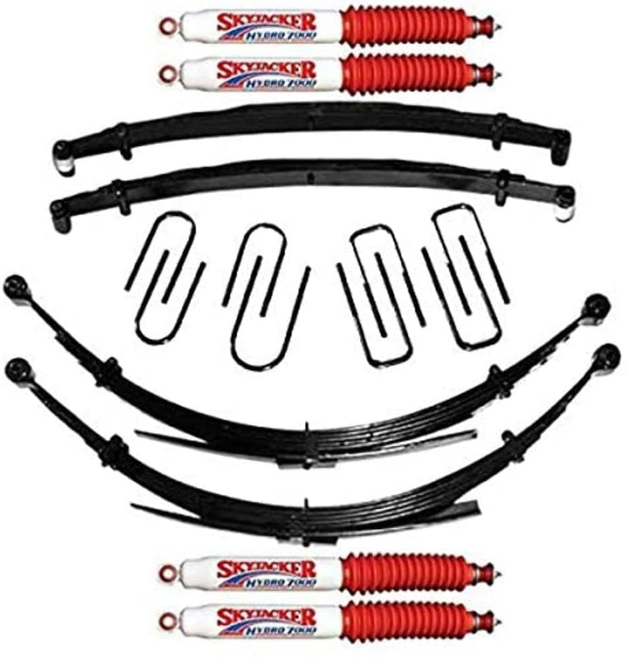 Skyjacker Suspension Lift Kit C225AJKS-H w/Shock 2.5 in. Lift Incl. Front/Rear Leaf Springs Front/Rear U Bolt Kits Bushing Kit Lift Kit w/Shock