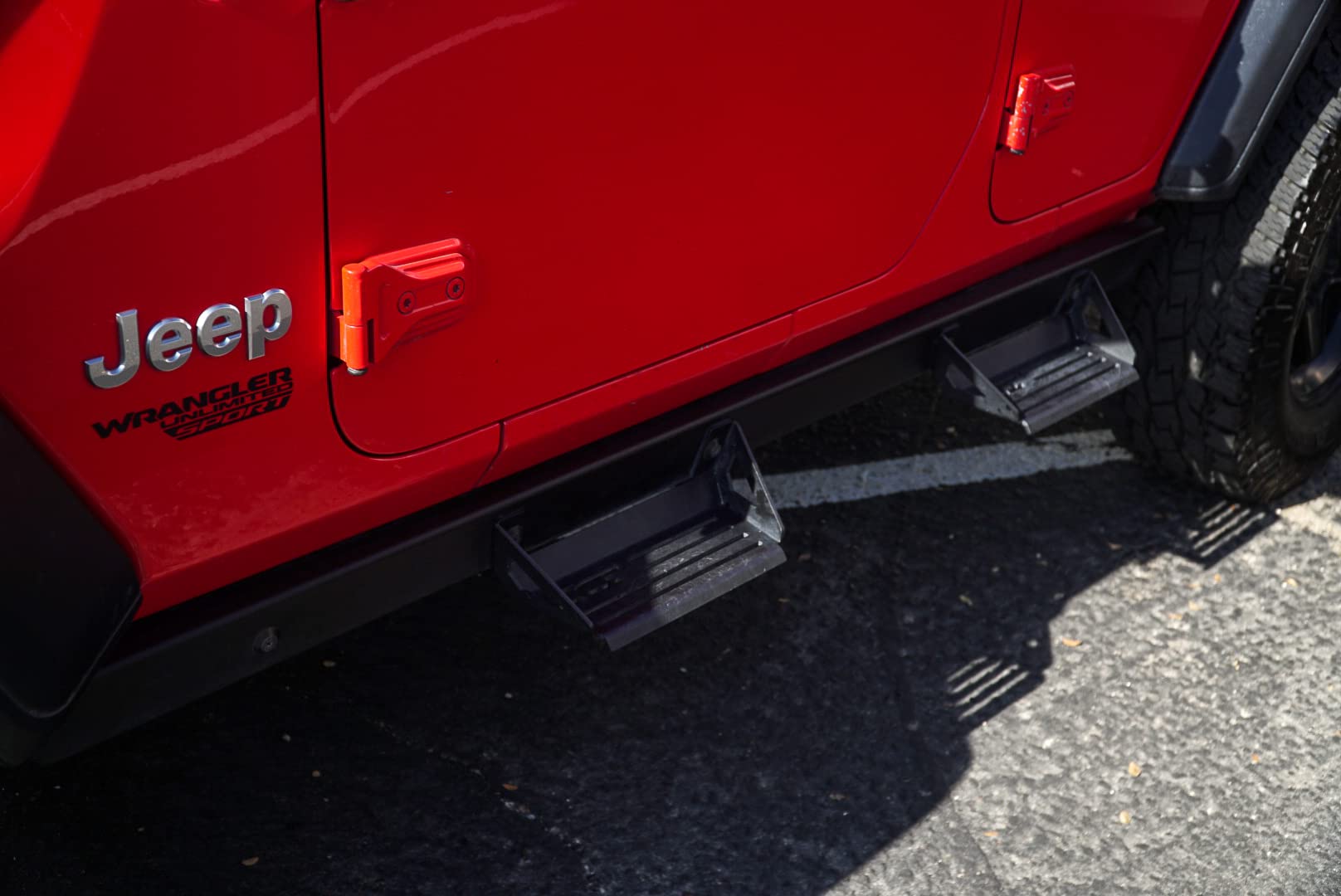 ICI Side Steps Aluminum Compatible with 2018-2022 Jeep Wrangler JL 4-Door: Alumilite Step Rails