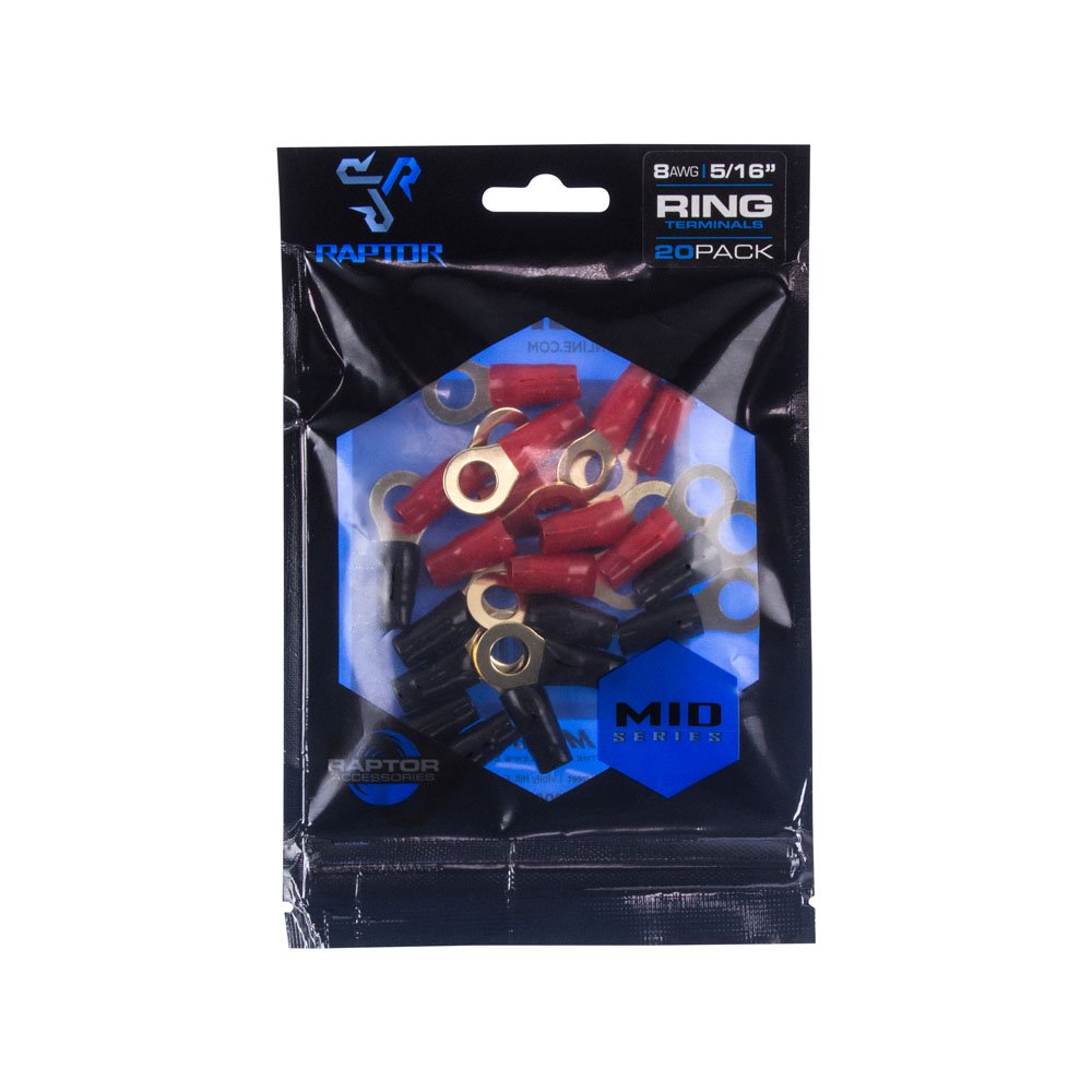 Mid Series Raptor R8516RT - 8 AWG Gold Ring Terminals