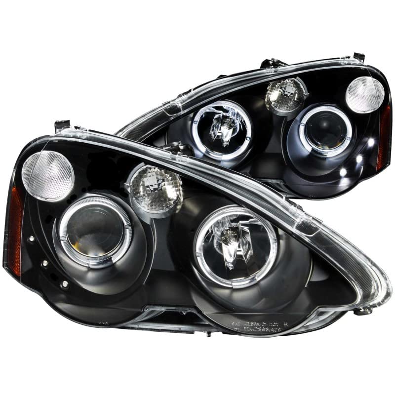 Headlight Assembly Anzo USA LED Strip Clear Lens Pair LED Black