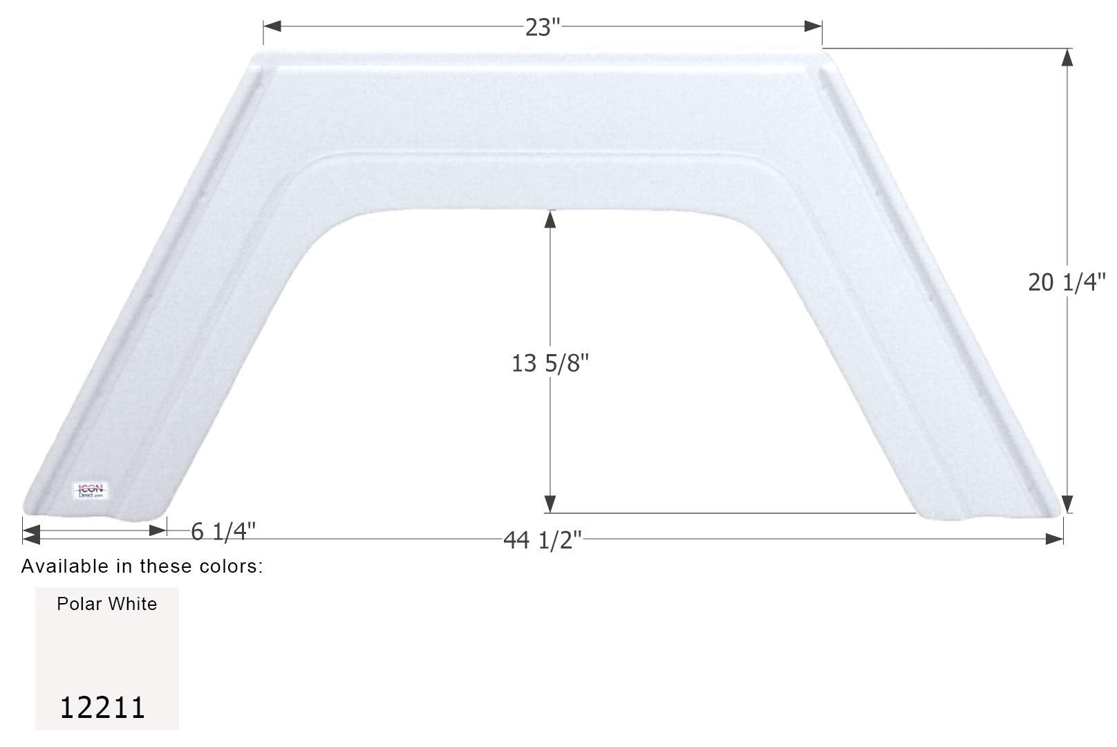 Fender Skirt ICON, Single, Glendale, FS2211, Polar White
