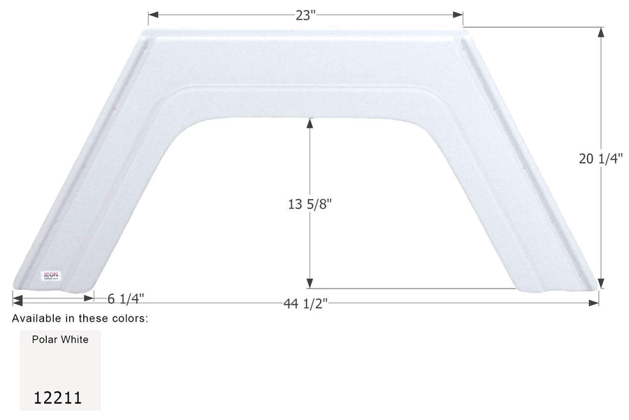 Fender Skirt ICON, Single, Glendale, FS2211, Polar White