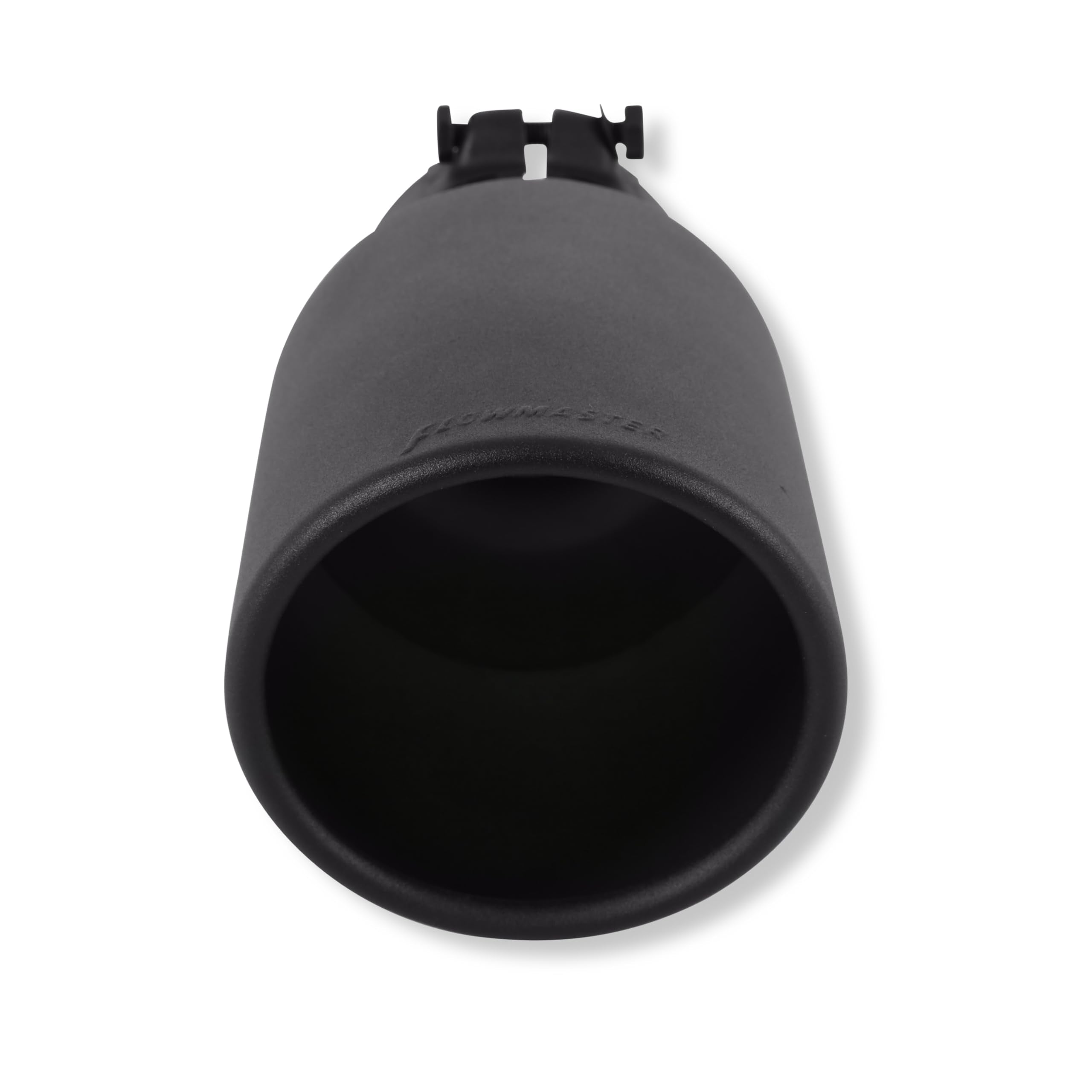 Flowmaster Exhaust Tip 15405B 5 Inch Angle Cut Black Ceramic Coated 304 Stainless Steel Fits 3.5 Inch Tubing 12 Inch Long - Clamp On - Sold Individually