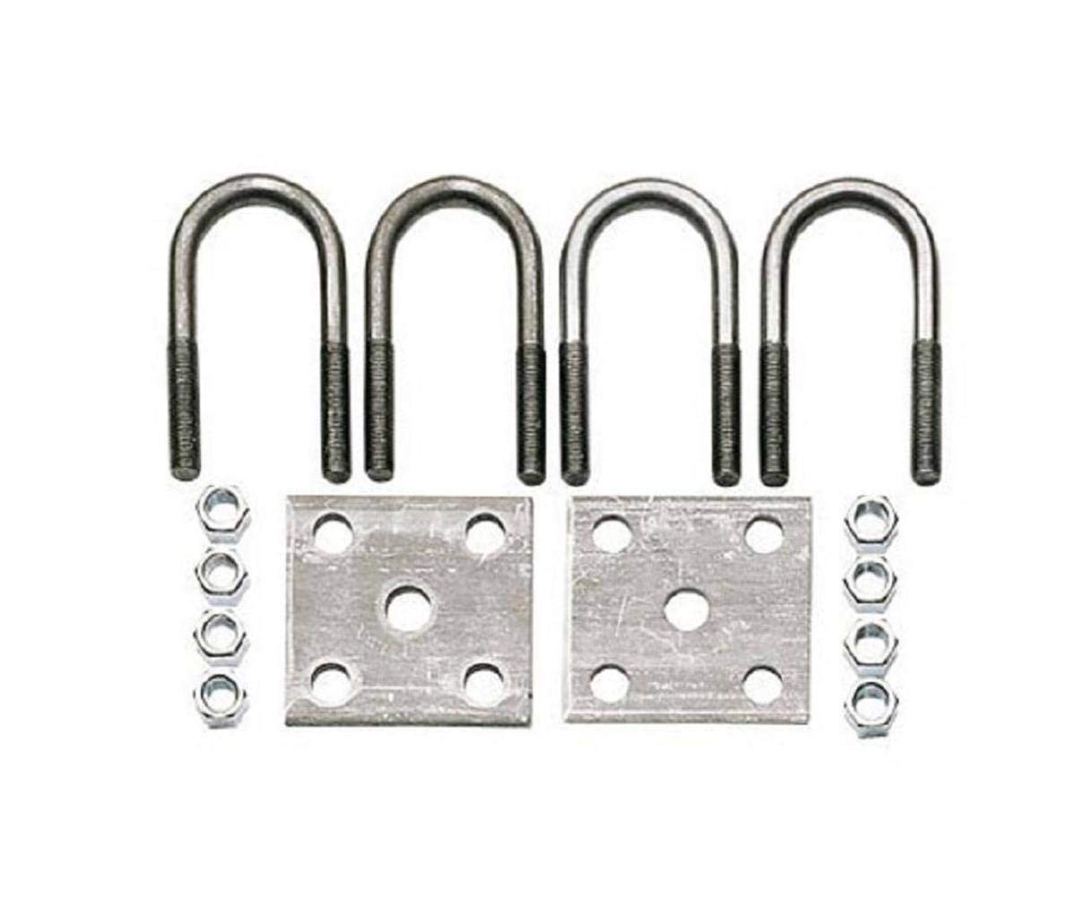 Axle Tie Plate Kit - CE Smith - 2 Tie Plates, 4 U-Bolts and 8 Nuts and Lock Washers for 2-3/8" Round Axle