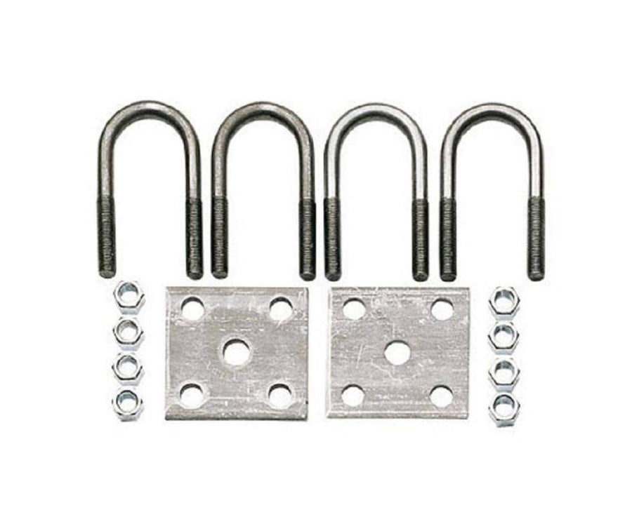 Axle Tie Plate Kit - CE Smith - 2 Tie Plates, 4 U-Bolts and 8 Nuts and Lock Washers for 2-3/8" Round Axle