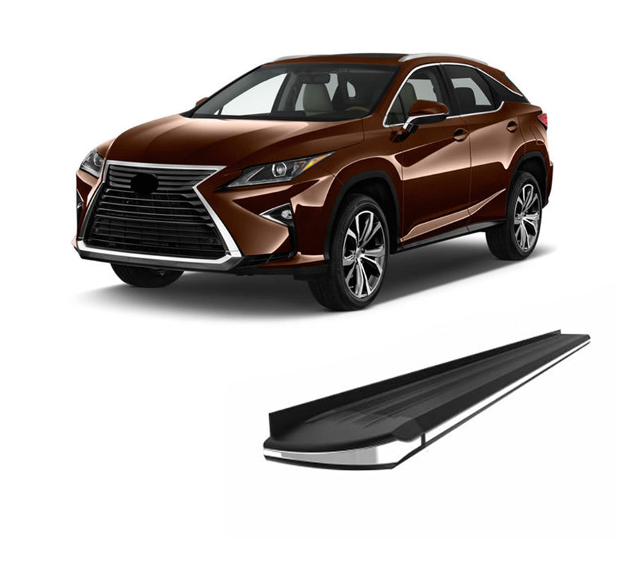 Exceed Black Horse Running Boards Compatible with 2016-2020 Lexus RX350 (Excl. Sport models)|2016-2020 Lexus RX450h (Excl. Sport models)-EX-LX27OE