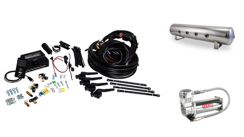 27794 AIRLIFT Performance 3H (1/4" Air Line, 4 Gallon 7-Port Lightweight Polished Al