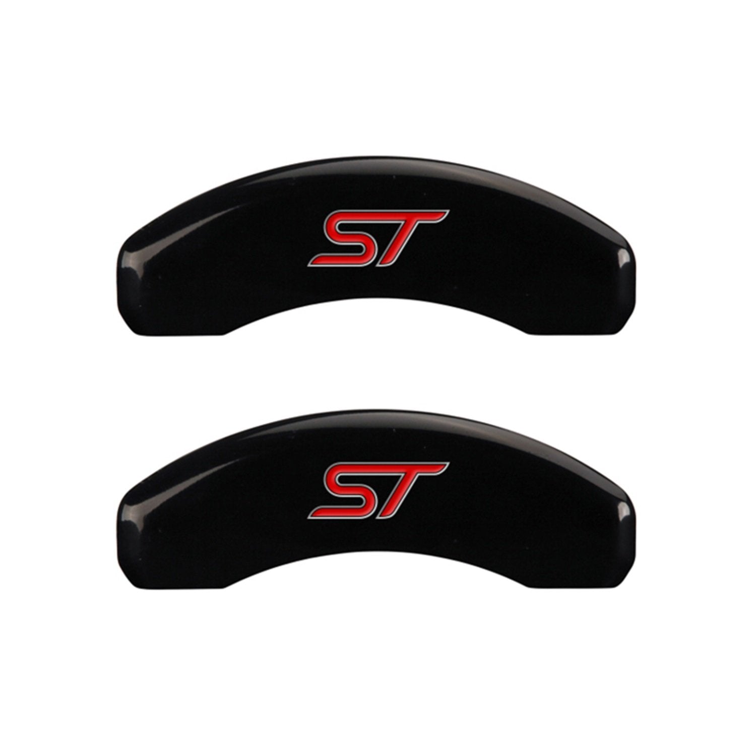 Black MGP Caliper Covers Engraved with Silver ST(No Bolts) 10119SST1BK (Set of 4)