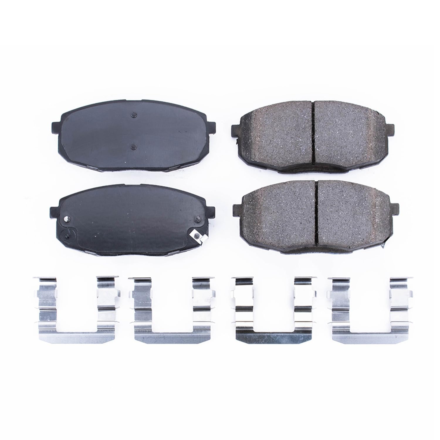 Power Stop Brake Kit Front For Hyundai Elantra 2009-12 |Kia Forte 2010-13 |Forte Koup 2010-13 |Forte5 2012-13 |Soul 2014-16 - Ceramic Brake Pads With Installation Hardware, 17-1397