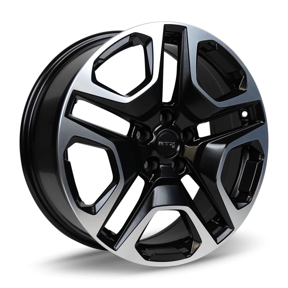 Custom RTX OSAKA Wheel - 18x7, 35 Offset, 5x114.3 Bolt Pattern, 60.1mm Hub - Satin Black with Machined Face Rim