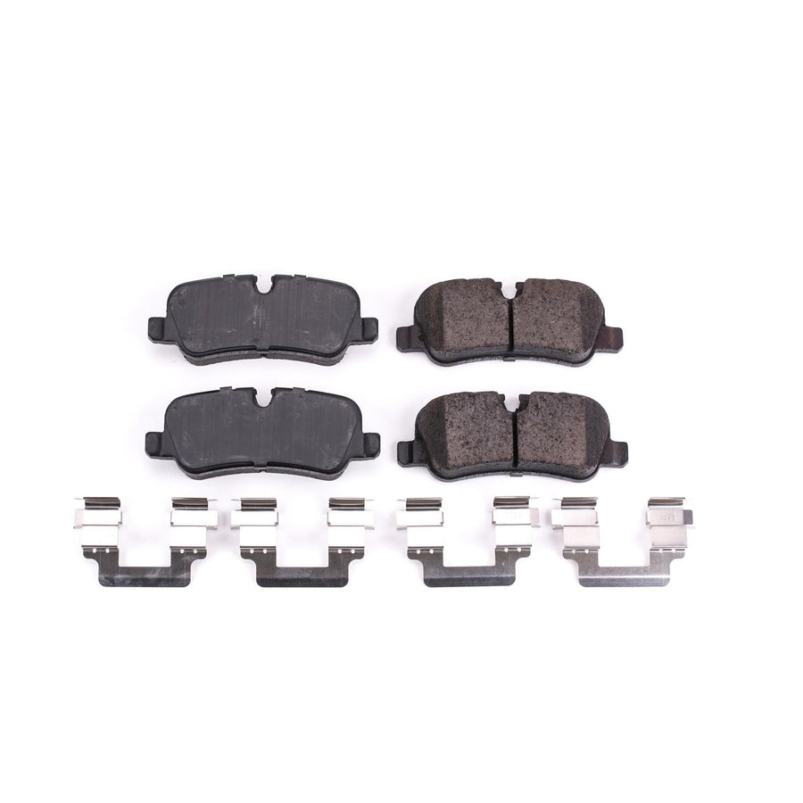 Power Stop Z17 17-1099 Rear Ceramic Brake Pads with Hardware For Land Rover LR3, Land Rover LR4, Land Rover Range Rover, Land Rover Range Rover Sport [Model Specific]