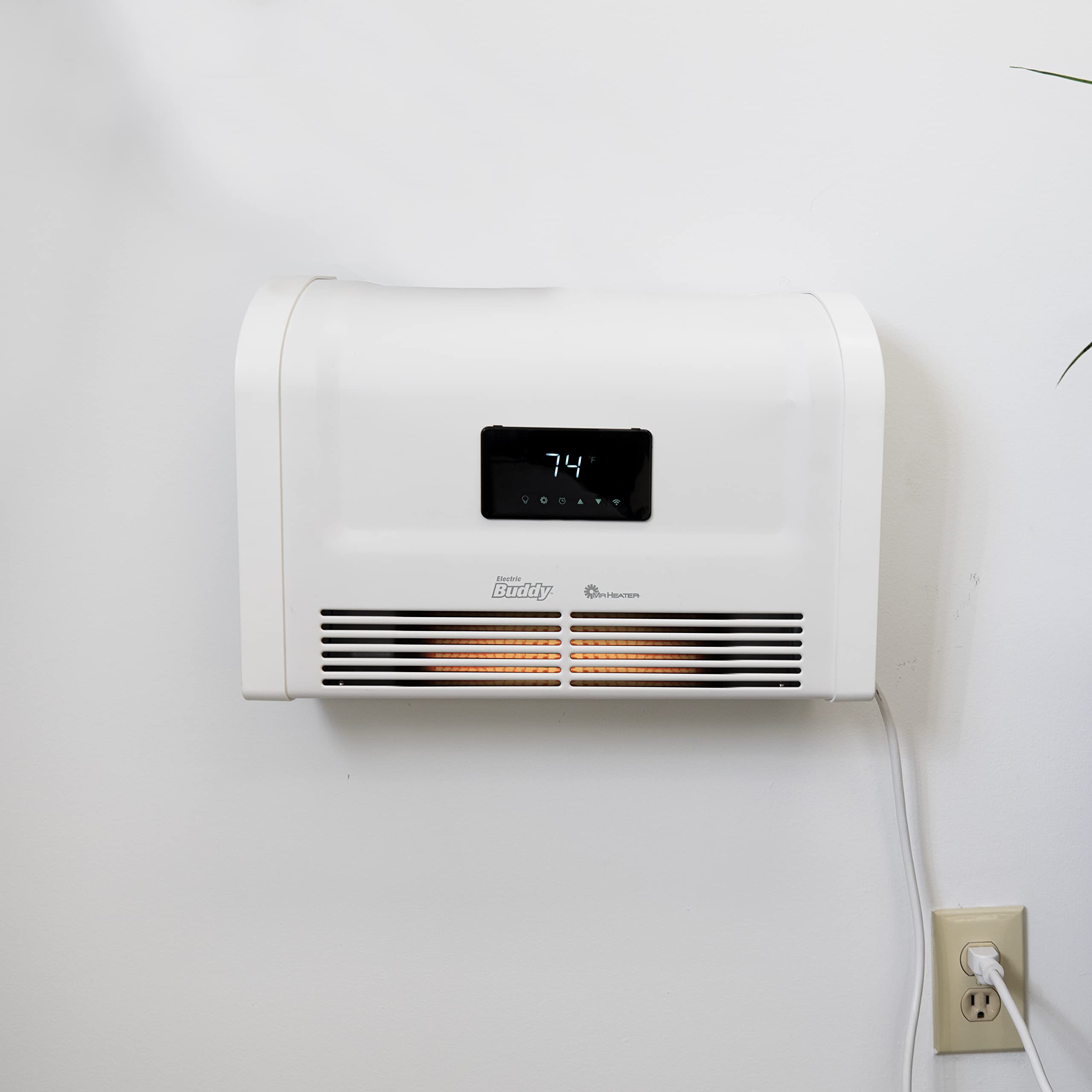 1500W Mr. Heater Wall Mount Smart Home Electric Heater, White, Medium