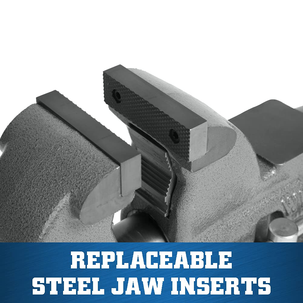 Wilton 4-1/2" Jaw Width Pipe & Bench Vise, 6" Max Jaw Opening, 4-3/4" Throat (Model C-1)