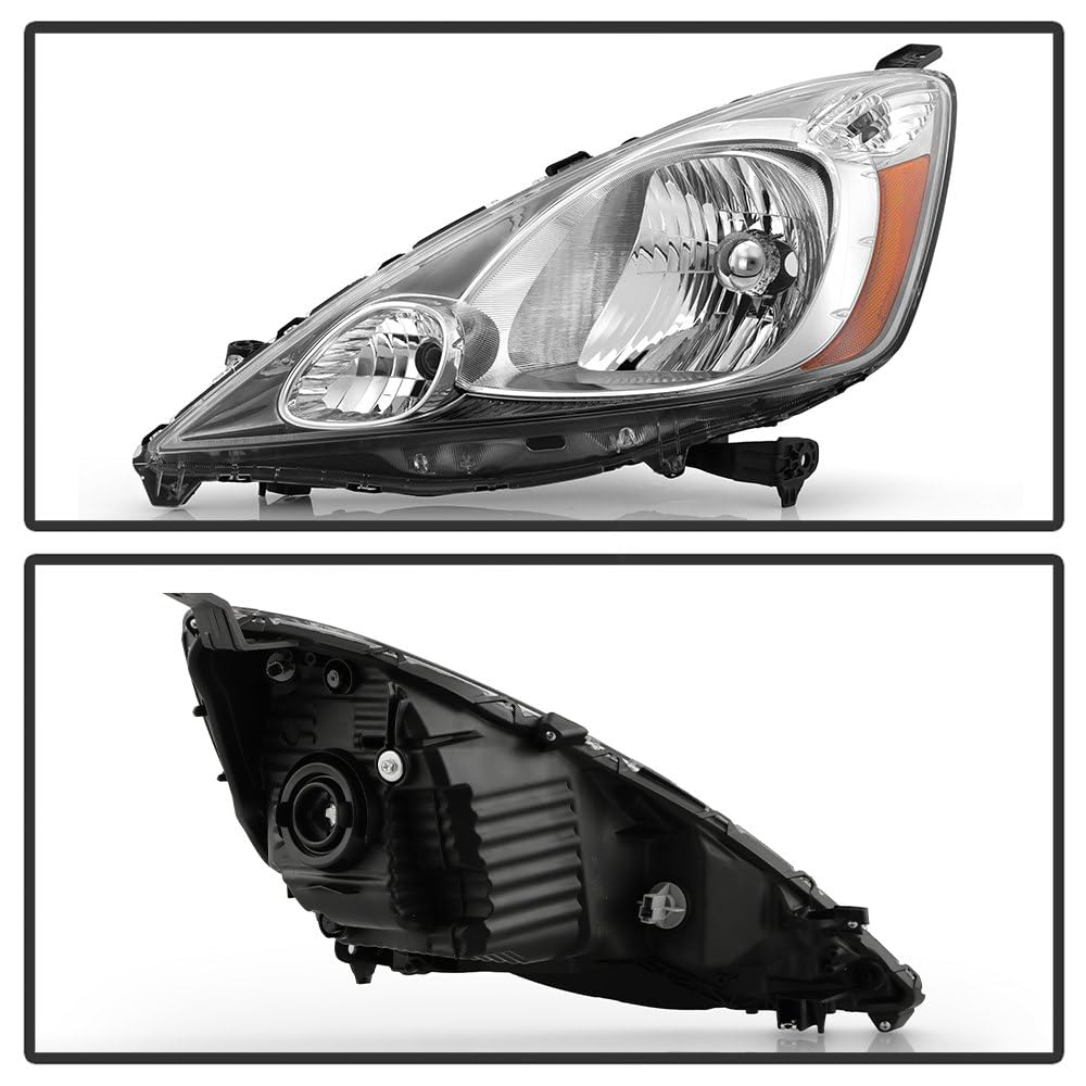 Honda Fit 09-11 Spyder (OE) Halogen Chrome Housing Headlight - OE Left
