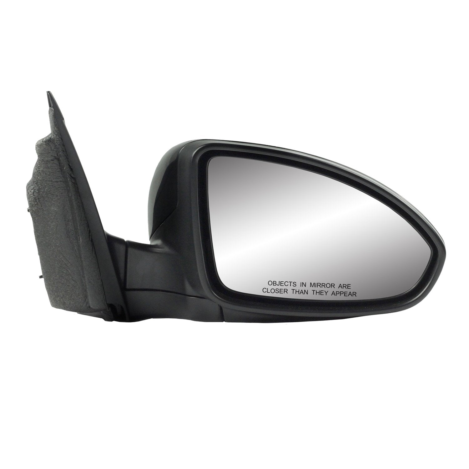 Fit System Mirror Passenger Side for Chevrolet Cruze, Cruze Limited Models Only, Textured Black w/PTM Cover, Foldaway, w/o spot Mirror, Power